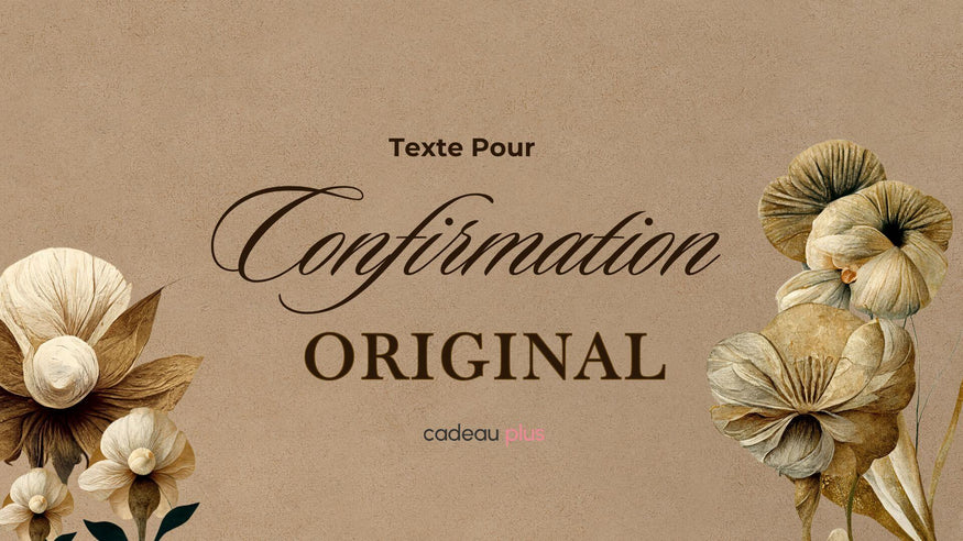 Top 50+ textes pour confirmation significatifs
