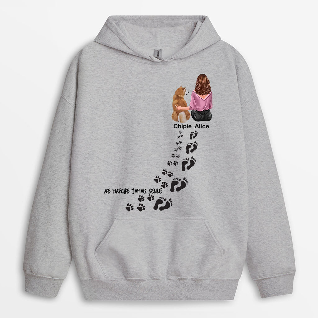 Sweat à Capuche Femme Kawaii Oreilles De Chien – Hoodie Imprimé Chien Japonais Streetwear Avec Poche