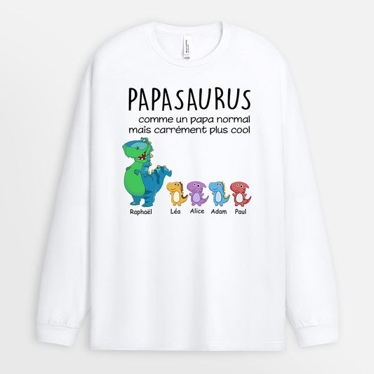 0030NFR2 present Personalisable ManchesLongues dinosaures papa papi
