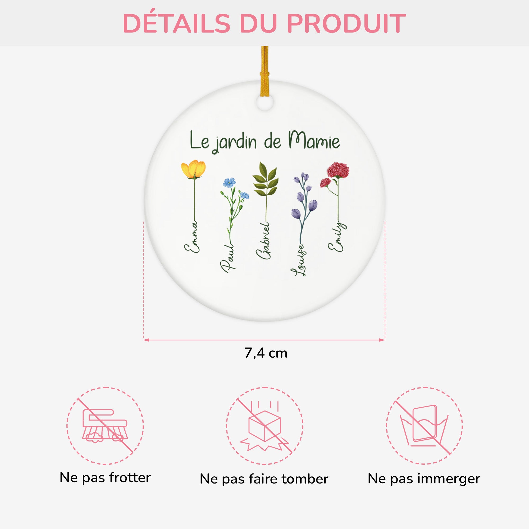 0065OFR3 ornement ceramique personnalise pour mamie le jardin de mamie 0065otl7a_e860de0c 4be8 4c79 9b49 c480cffe7667