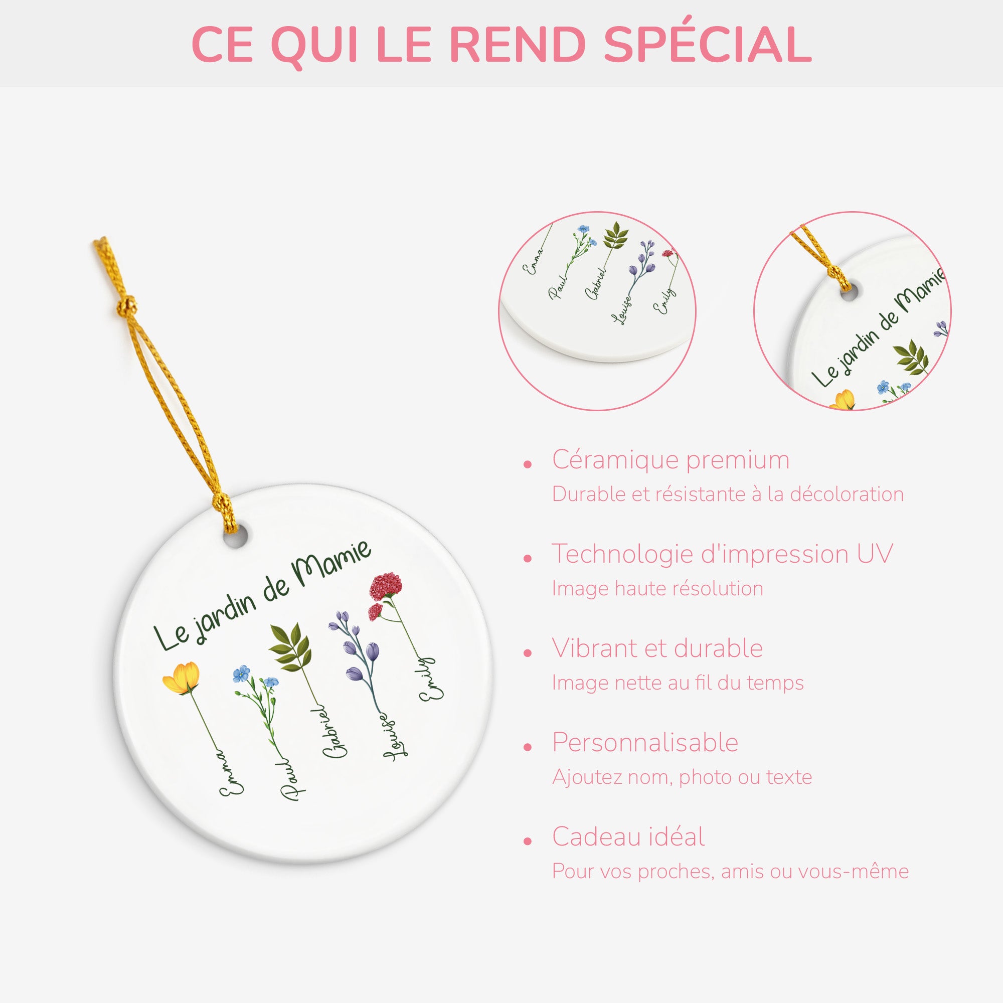 0065OFR4 ornement ceramique personnalise pour mamie le jardin de mamie 0065otl7a_5c15e099 b892 4041 a8a7 bdb0bebbd3f7