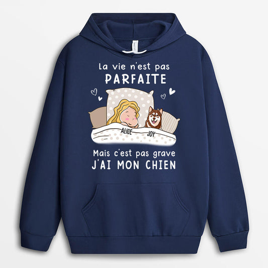 0090AHFR1 cadeau Personalisable Sweat a Capuche chiens personne