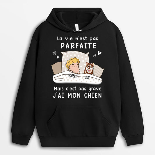 0090AHFR2 cadeau Personalisable Sweat a Capuche chiens personne