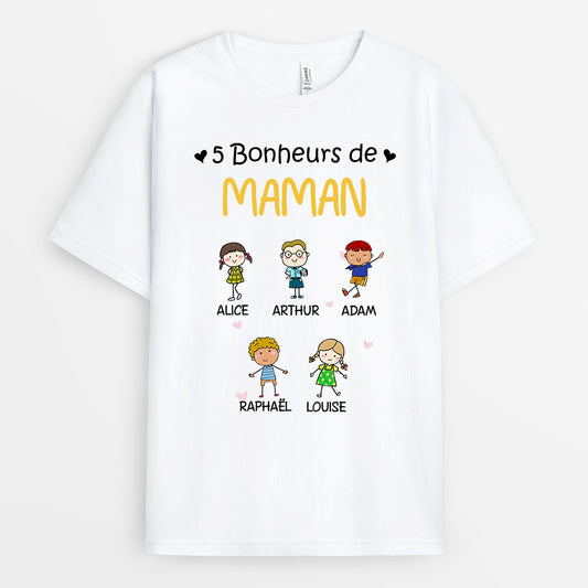 0163AFR2 present Personalisable T shirt enfants mamie maman