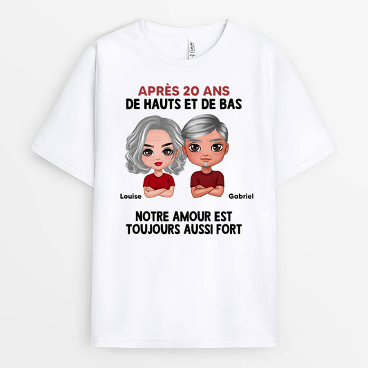 0231A220GFR2 cadeau personnalisable T shirt parents famille