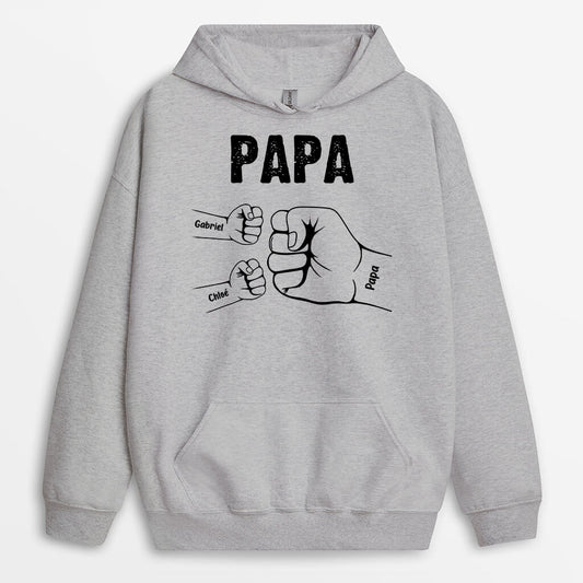 0263HFR1 cadeau personnalisable SweataCapuche poing papa papi_3203ddf5 64d4 4dfb a8dd 62adb795f7f4