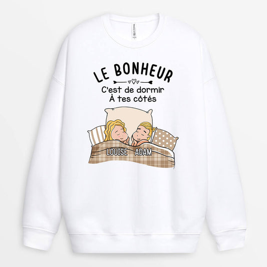 0541WFR1 Cadeau Personnalise Sweat shirt Ensemble Depuis Amoureux Couples