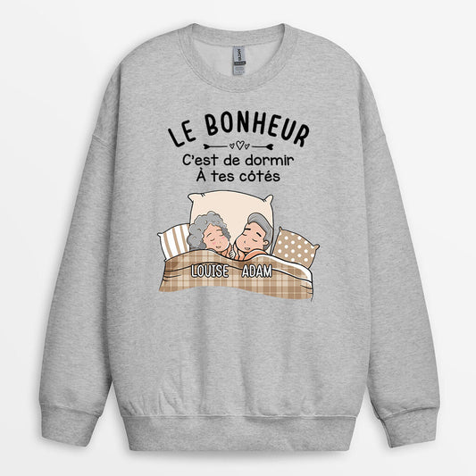 0541WFR2 Cadeau Personnalise Sweat shirt Ensemble Depuis Amoureux Couples