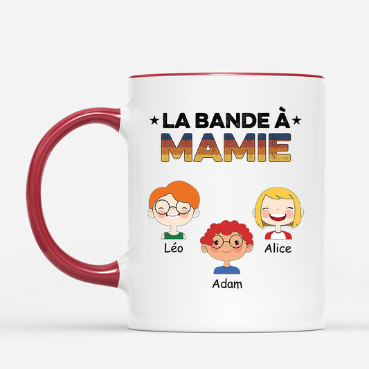 0755MFR2 Cadeau Personnalise Mug Bande Maman Mamie
