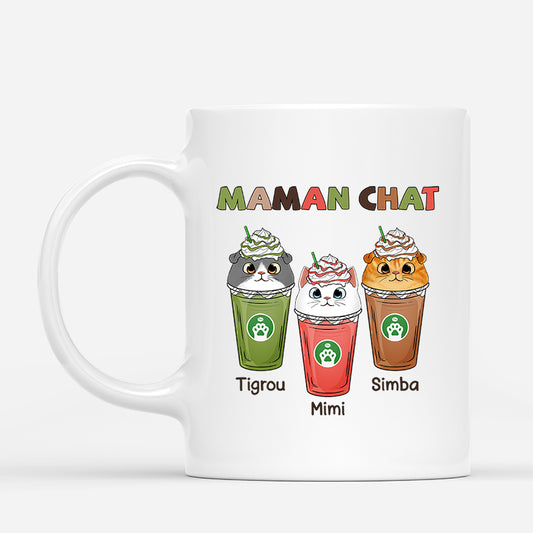 0768MFR1 Cadeau Personnalise Mug Chat Amoureux des Chats