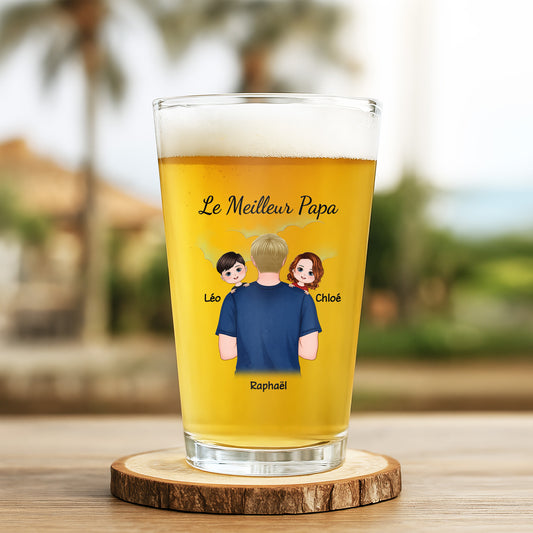 0771IFR2 verre a biere personnalise meilleur papa 0771itm0b
