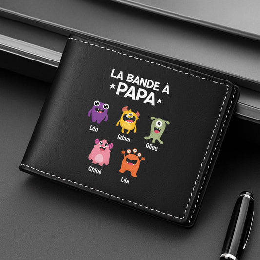 0795JFR2 portefeuille cuir personnalise la bande a papa petits monstres 0795jtq8b