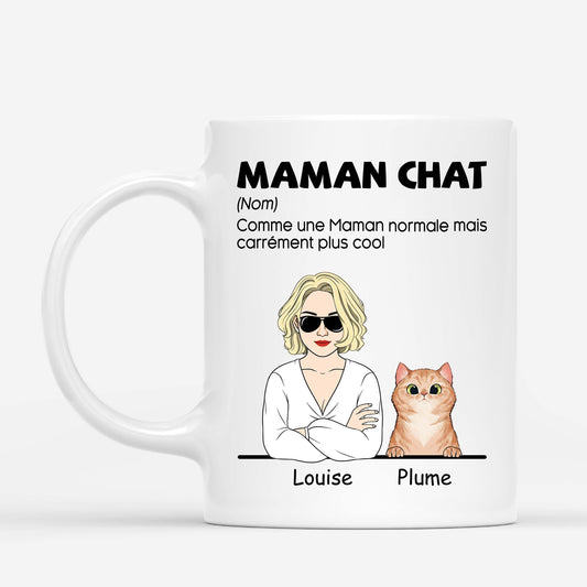 0798MFR1 Cadeau Personnalise Mug Chat Amoureux des Chats