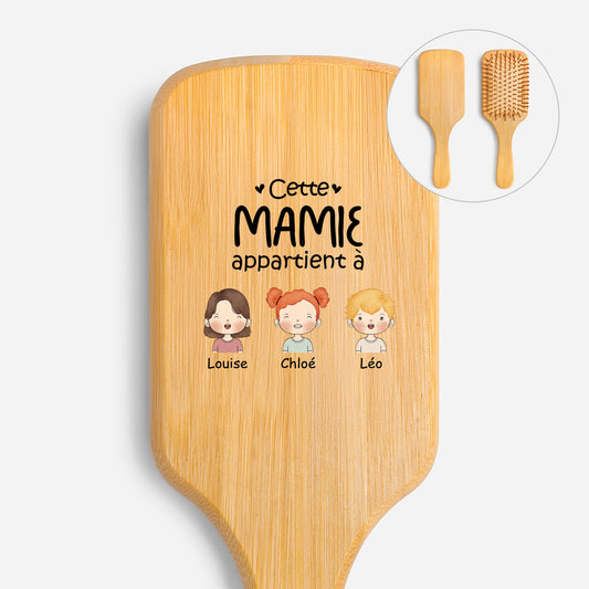0827AFR1 maman mamie appartient a brosse a cheveux personnalisee en bambou imprimee uv 0827aq6v5a_1