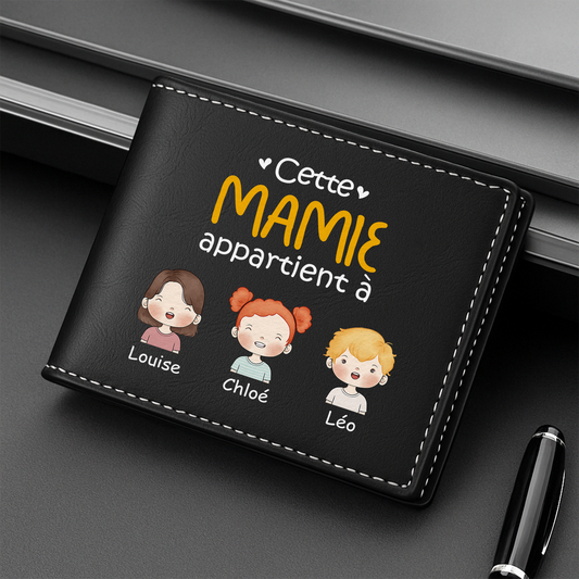 0827JFR2 portefeuille en cuir personnalise ce papa appartient a version pastel 0827j8n8b