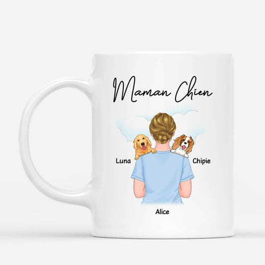 0836MFR1 Cadeau Personnalise Mug Chien Amoureux des Chiens