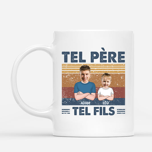 0837MFR1 Cadeau Personnalise Mug Pere Fils Papa Papi