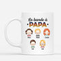 0845MFR1 CadeauPersonnalise Mug Bande Papa Papi