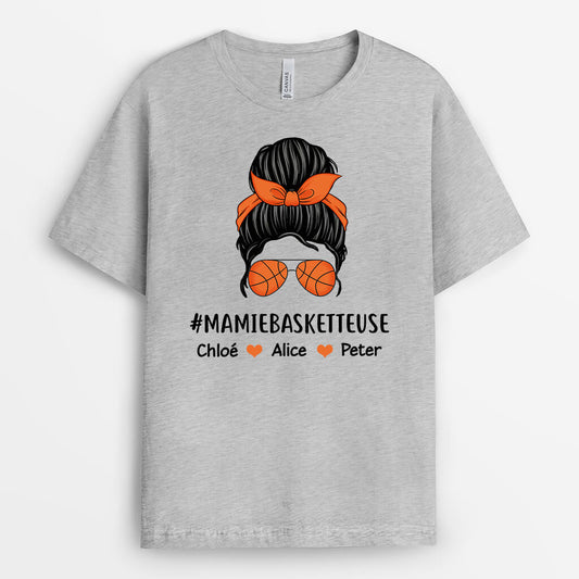 0910AFR1 Cadeau Personnalise T shirt Maman Basketteuse Maman Mamie_5c89ddf4 4732 4bb0 a142 561ecccdc346