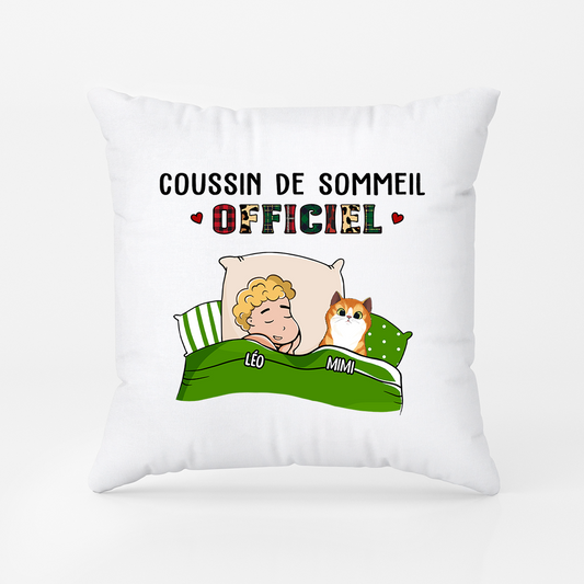 0914PFR1 coussin personnalise avec chat pyjama officiel version homme 0914p_ce924433 94b3 4b6d 9301 0c882db8e972