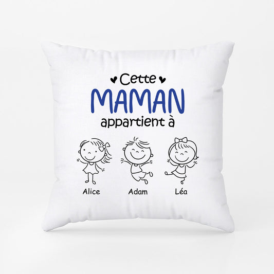 0959PFR1 Cadeau Personnalise Coussin Mamie Maman