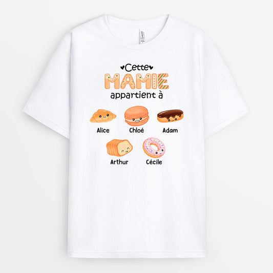0992AFR1 Cadeau Personnalise T shirt Mamie Maman