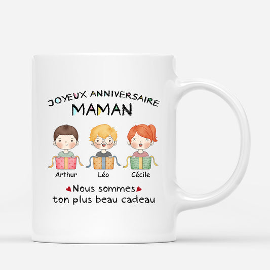 1049MFR1 Cadeau Personnalise Mug Beau cadeau anniversaire Maman Mamie