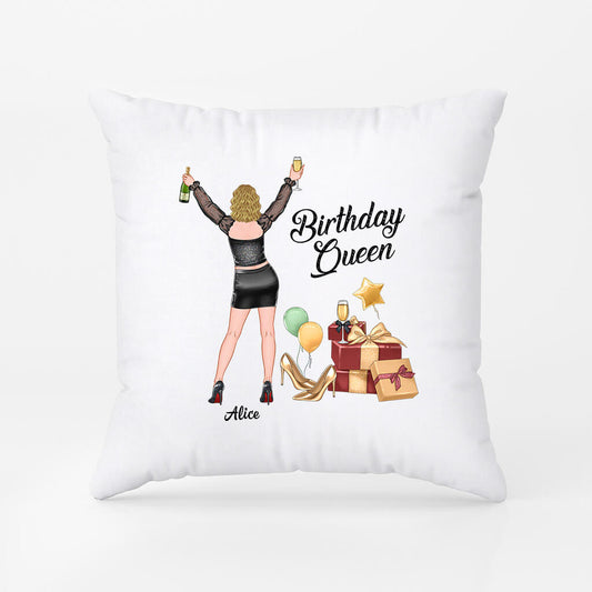1054PFR2 Cadeau Personnalise Coussin Reine Femme