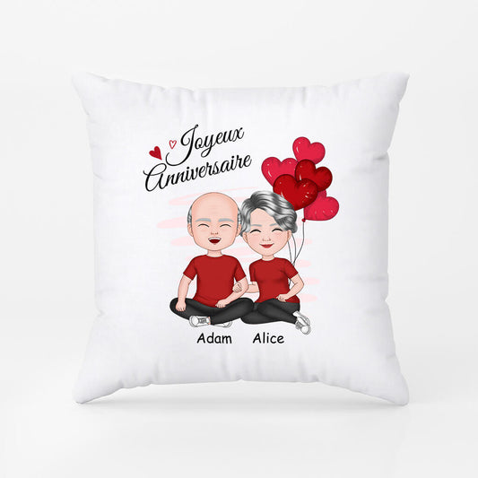 1058AFR2 Cadeau Personnalise Coussin Anniversaire Copain Mari Homme