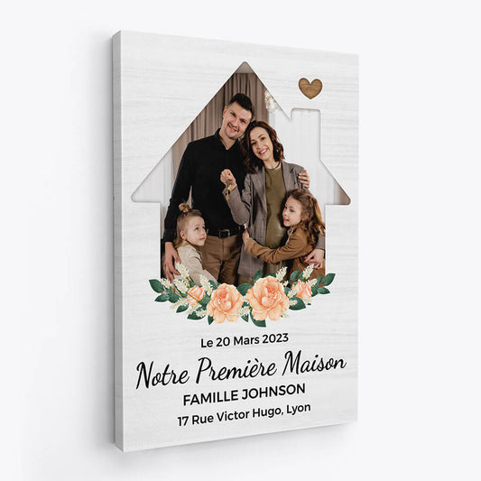 1080CFR2 Cadeau Personnalise Toile Premiere Famille