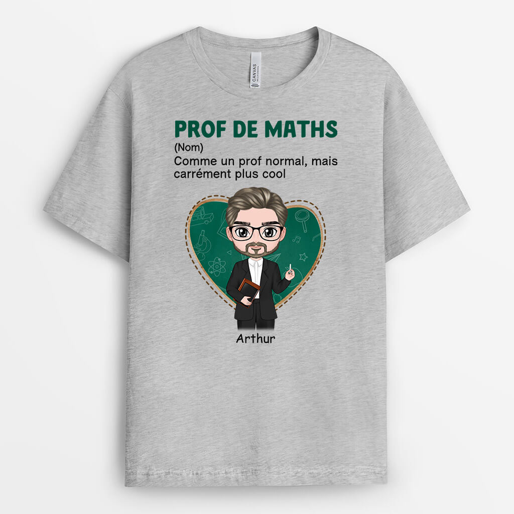 1093AFR1 Cadeau Personnalise T shirt Definition Professeur