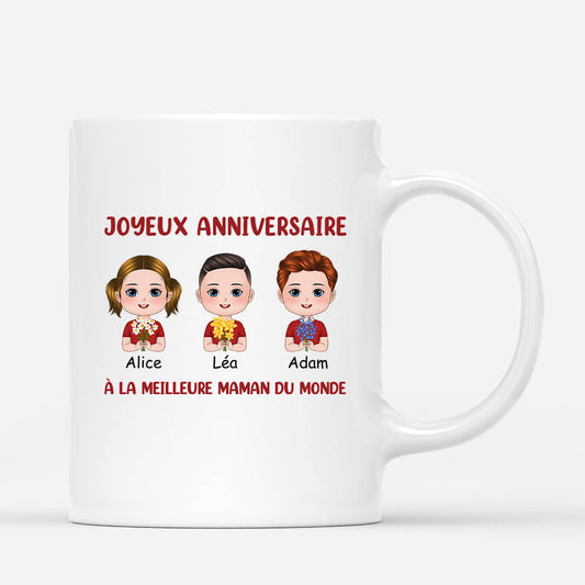 1097MFR1 Cadeau Personnalise Mug meilleure Maman anniversaire