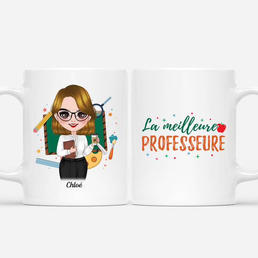 1099FR1 Cadeau Personnalise Mug Meilleur Professeur