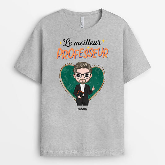 1100AFR1 Cadeau Personnalise T shirt Meilleur Professeur