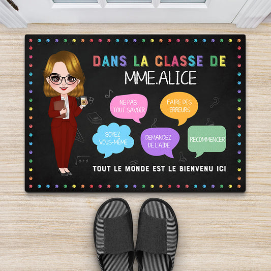 1101DFR2 Cadeau Personnalise Paillasson Recommencez Professeur_be8b9f88 e79b 48de a168 900b5fbf382c