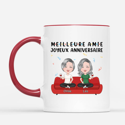 1120MFR2 Cadeau Personnalise Mug Anniversaire Meilleure Amie