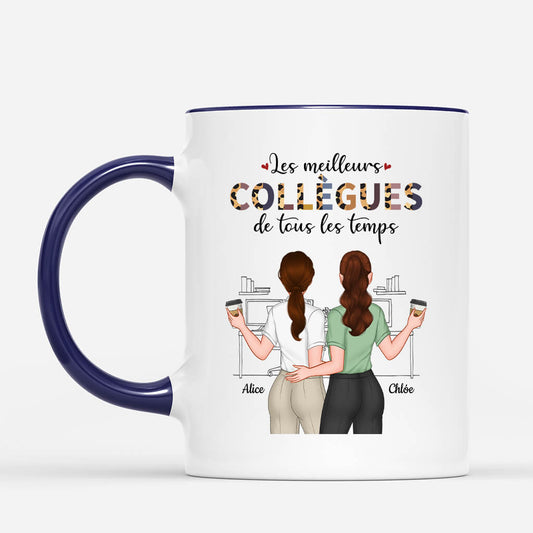 1121MFR2 Cadeau Personnalise Mug Meilleurs Collegues Collegue