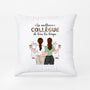 1121PFR1 Cadeau Personnalise Coussin Meilleurs Collegues Collegue