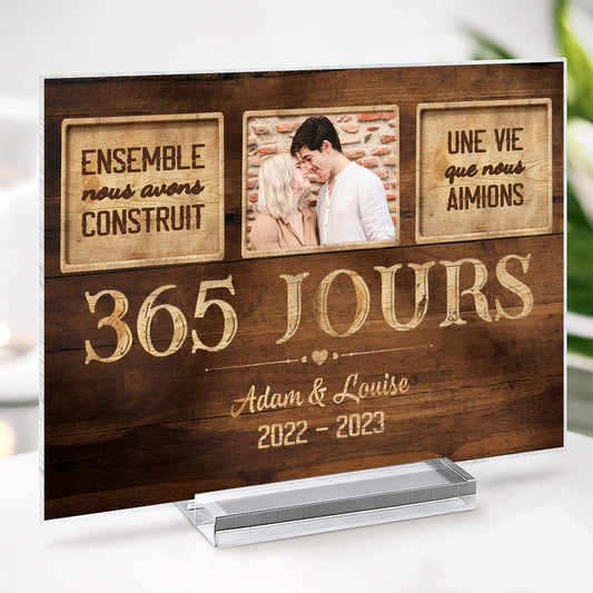 1131RFR2 plaque en acrylique personnalisee ensemble nous avons construit une vie que nous aimons 1131r6m5g_3cc90864 0b05 432f 8362 4e4ae1dd92eb