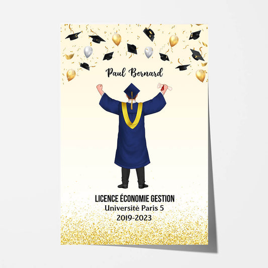 1142SFR1 Cadeau Personnalise Poster Diplome Diplome