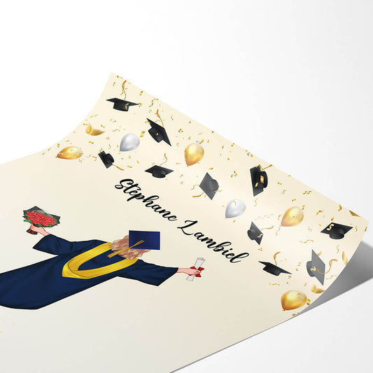 1142SFR2 Cadeau Personnalise Poster Diplome Diplome