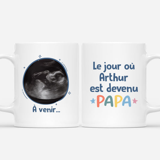 1180MFR1 Cadeau Personnalise Mug Jour Papa Pere