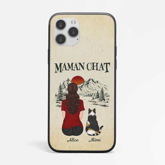 1196FFR2 Cadeau Personnalise Coque Telephone Maman Chat Papa Chat Amoureux des animaux_0b8a7985 224c 4cd4 a919 14936abdcb73
