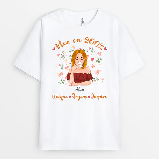 1232AFR1 t shirt ne en 1993 personnalise