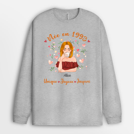 1232NFR2 manches longues ne en 2002 personnalise