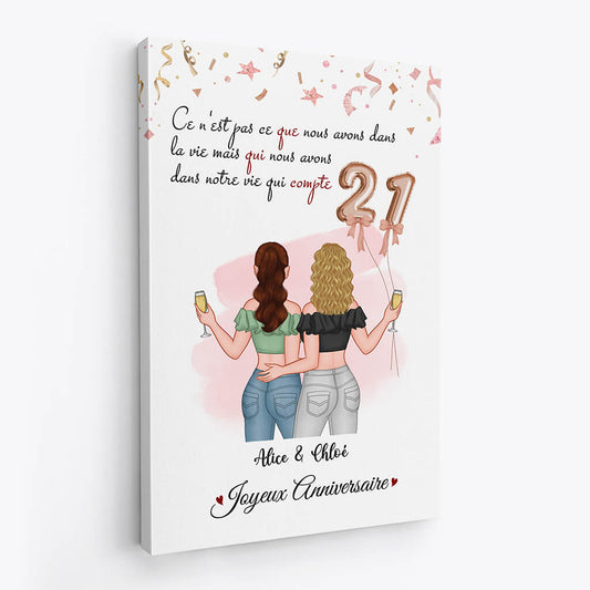 1240CFR2 toile cest qui nous avons dans notre vie qui compte anniversaire 21 ans personnalisee_bd0044e6 ffca 4056 b40e 608ae735ab93