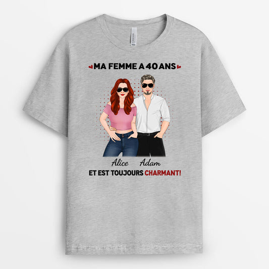 1250AFR2 t shirt ma femme mon mari a 60 ans et est toujours sexy personnalise