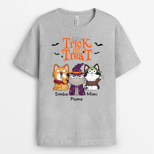 1294AFR2 t shirt des bonbons ou un sort personnalise