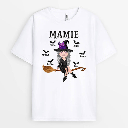 1323AFR1 t shirt mamie halloween personnalise