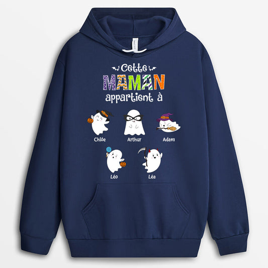 1332HFR2 sweat a capuche cette mamie effrayante appartient a personnalise